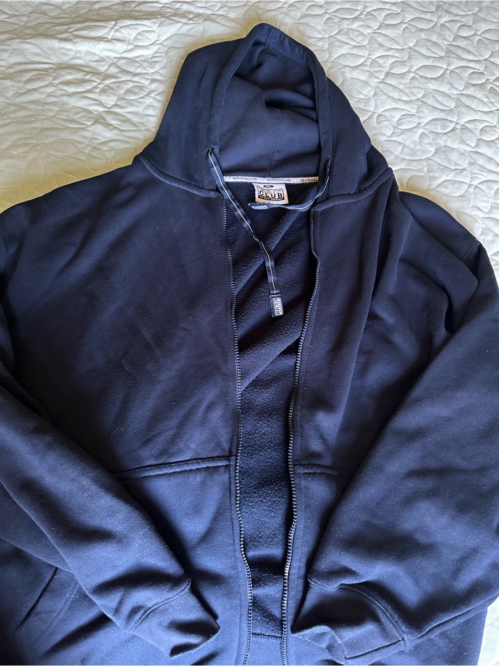 Pro Club Zip Up Navy - Picture 2 of 3